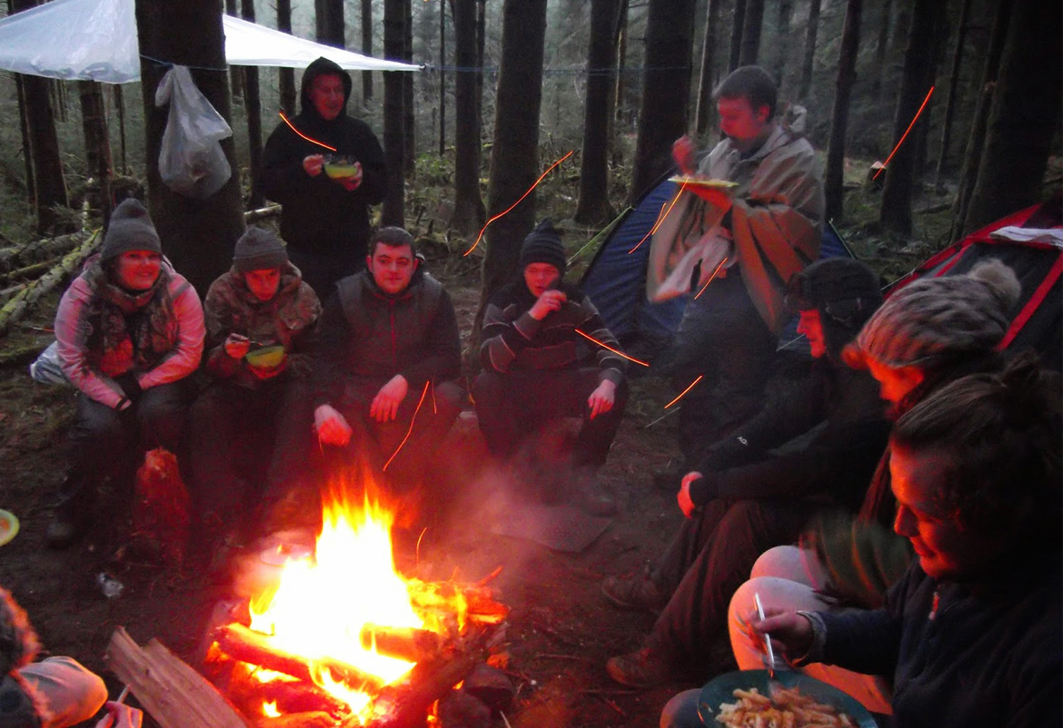 Our thermal donation to charity camping trip Damart