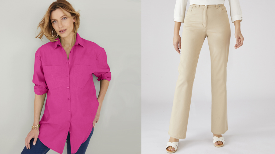 Cotton shirt and cotton trousers