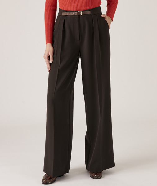 Wide leg trousers to style with oversized jumper