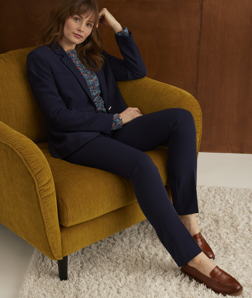 Tailored trousers with blazer and top 