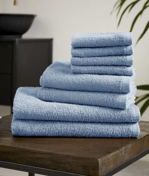 Blue quick-dry towel bale