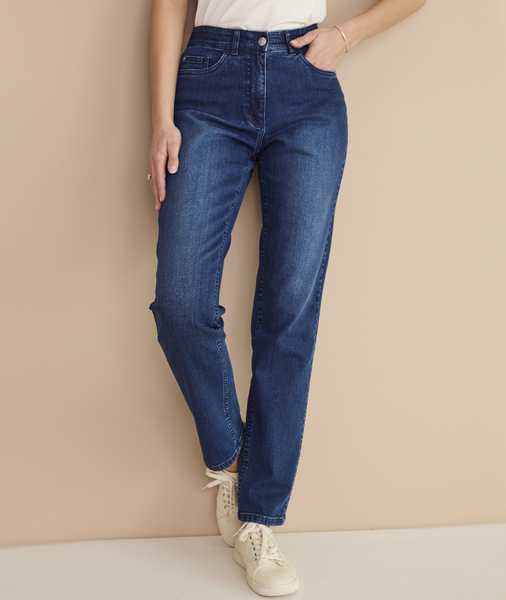 Indigo relaxed fit jeans