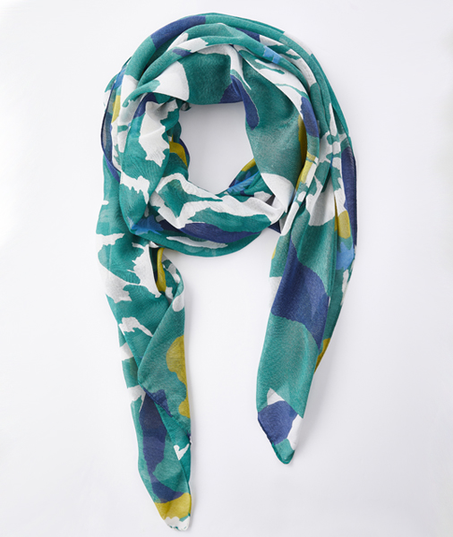 Vibrant print scarf