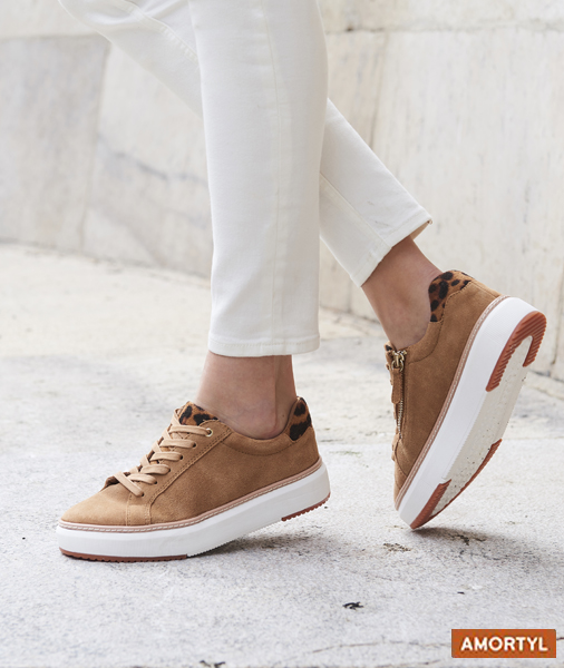 Tan suede Amortyl Trainers