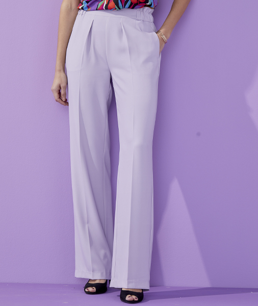 Lilac Wide leg Trousers