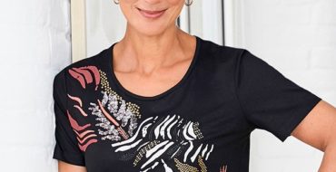 Embellished animal print T-Shirt