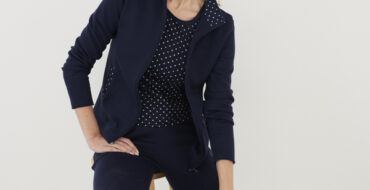 Athleisure navy three piece leisure suit