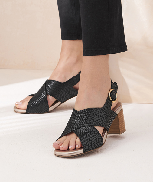 Cross-over-Front-Black-Block-Heeled-Sandal
