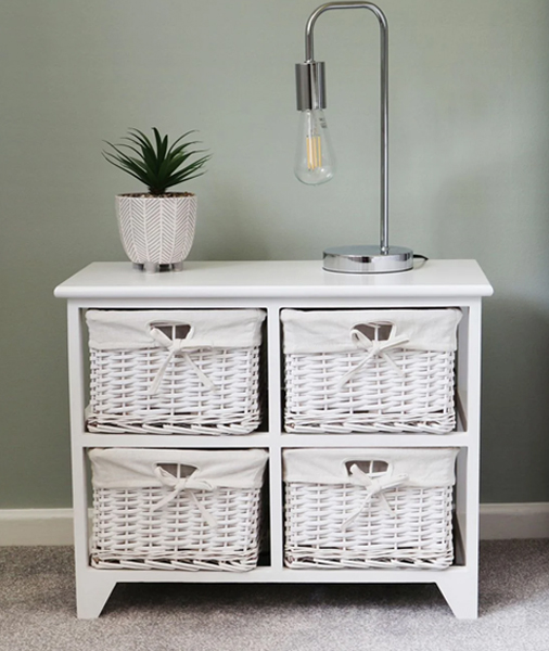 4 drawer storage unit