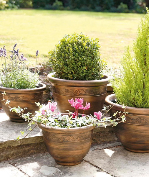 Antique Planters 4 Pack