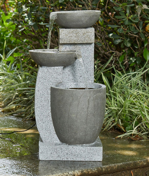 Harmonia Garden Water Fountain with Cascade Waterfall